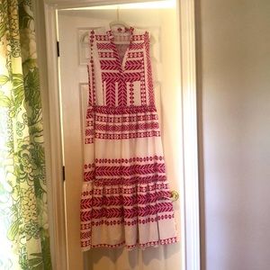 Pink dress. Fun for the summer.